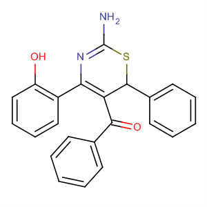 Molecular Structure of 159806-00-5 (Methanone,
[2-amino-4-(2-hydroxyphenyl)-6-phenyl-6H-1,3-thiazin-5-yl]phenyl-)