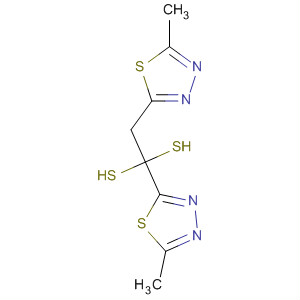 Molecular Structure of 159898-75-6 (1,3,4-Thiadiazole, 2,2'-[1,2-ethanediylbis(thio)]bis[5-methyl-)
