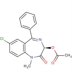 Molecular Structure of 160495-63-6 (2H-1,4-Benzodiazepin-2-one,
3-(acetyloxy)-7-chloro-1,3-dihydro-1-methyl-5-phenyl-, (3S)-)