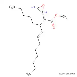Molecular Structure of 18421-35-7 (Oxiraneoctanoic acid, 3-(1E)-1-octenyl-, methyl ester, (2R,3R)-rel-)