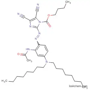 Molecular Structure of 401612-91-7 (1H-Imidazole-1-carboxylic acid,
2-[[2-(acetylamino)-4-(dioctylamino)phenyl]azo]-4,5-dicyano-, butyl
ester)