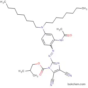 1H-Imidazole-1-carboxylic acid,
2-[[2-(acetylamino)-4-(dioctylamino)phenyl]azo]-4,5-dicyano-,
2-methylpropyl ester