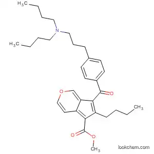 Molecular Structure of 401925-50-6 (5-Benzofurancarboxylic acid,
2-butyl-3-[4-[3-(dibutylamino)propyl]benzoyl]-, methyl ester)