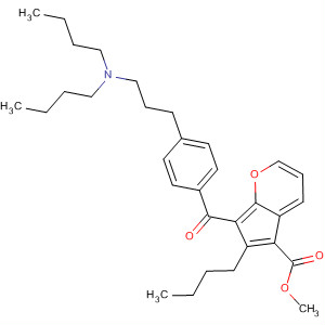 4-Benzofurancarboxylic acid,  2-butyl-3-[4-[3-(dibutylamino)propyl]benzoyl]-, methyl ester