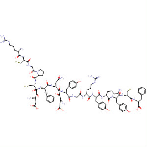 L-Phenylalanine,
L-arginyl-L-cysteinylglycyl-L-prolyl-L-a-aspartyl-L-cysteinyl-L-phenylalanyl-L
-a-aspartyl-L-asparaginyl-L-tyrosylglycyl-L-arginyl-L-tyrosyl-L-lysyl-L-tyrosyl
-L-cysteinyl-(402941-23-5)