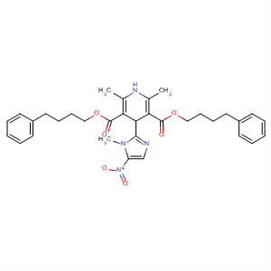 3,5-Pyridinedicarboxylic acid, 1,4-dihydro-2,6-dimethyl-4-(1-methyl-5-nitro-1H-imidazol-2-yl)-, bis(4-phenylbutyl) ester