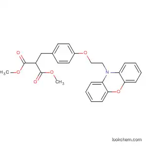 Molecular Structure of 302776-11-0 (Propanedioic acid, [[4-[2-(10H-phenoxazin-10-yl)ethoxy]phenyl]methyl]-,
dimethyl ester)