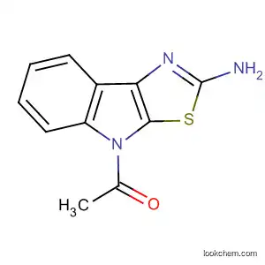 Molecular Structure of 313233-62-4 (4H-Thiazolo[5,4-b]indol-2-amine, 4-acetyl-)
