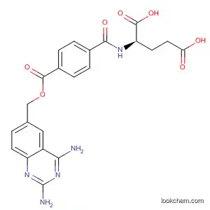 Molecular Structure of 313269-48-6 (D-Glutamic acid,
N-[4-[[(2,4-diamino-6-quinazolinyl)methoxy]carbonyl]benzoyl]-)
