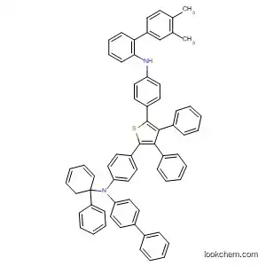 Molecular Structure of 404389-97-5 ([1,1'-Biphenyl]-4-amine,
N-[1,1'-biphenyl]-4-yl-N-[4-[5-[4-[(3,4-dimethylphenyl)phenylamino]phen
yl]-3,4-diphenyl-2-thienyl]phenyl]-)