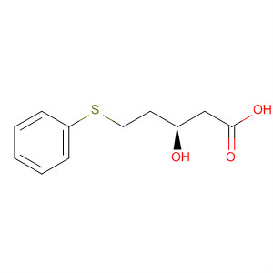 Pentanoic acid, 3-hydroxy-5-(phenylthio)-, (3R)-