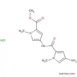 Molecular Structure of 474417-98-6 (1H-Pyrrole-2-carboxylic acid,
4-[[(4-amino-1-methyl-1H-pyrrol-2-yl)carbonyl]amino]-1-methyl-, methyl
ester, monohydrochloride)