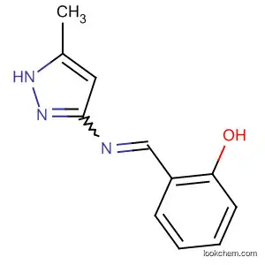 Molecular Structure of 477878-35-6 (Phenol, 2-[[(5-methyl-1H-pyrazol-3-yl)imino]methyl]-)