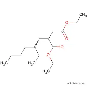 Molecular Structure of 477978-67-9 (Butanedioic acid, (2-ethylhexylidene)-, diethyl ester)