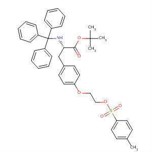 L-Tyrosine,
O-[2-[[(4-methylphenyl)sulfonyl]oxy]ethyl]-N-(triphenylmethyl)-,
1,1-dimethylethyl ester