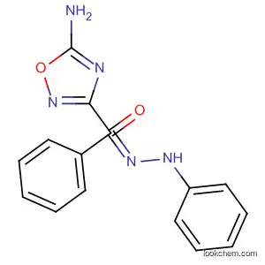 Molecular Structure of 478092-98-7 (Methanone, (5-amino-1,2,4-oxadiazol-3-yl)phenyl-, phenylhydrazone,
(1E)-)