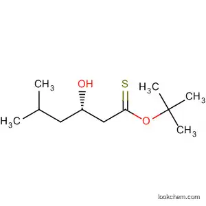 Hexanethioic acid, 3-hydroxy-5-methyl-, S-(1,1-dimethylethyl) ester,
(3S)-