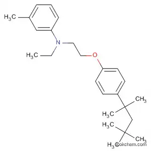 Molecular Structure of 54079-47-9 (Benzenamine,
N-ethyl-3-methyl-N-[2-[4-(1,1,3,3-tetramethylbutyl)phenoxy]ethyl]-)