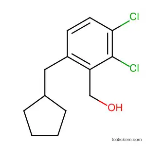 Molecular Structure of 557799-44-7 (Benzenemethanol, 3,4-dichloro-a-(cyclopentylmethyl)-)