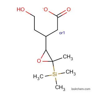 Molecular Structure of 560108-30-7 (Oxiranepropanol, 3-methyl-3-(trimethylsilyl)-, acetate, (2R,3S)-rel-)