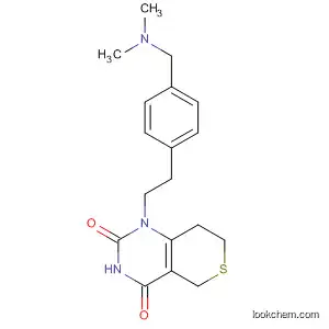 Molecular Structure of 564480-95-1 (2H-Thiopyrano[4,3-d]pyrimidine-2,4(3H)-dione,
1-[2-[4-[(dimethylamino)methyl]phenyl]ethyl]-1,5,7,8-tetrahydro-)