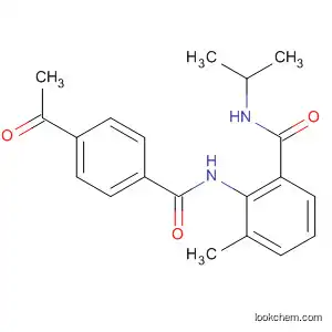 Molecular Structure of 568551-89-3 (Benzamide, 2-[(4-acetylbenzoyl)amino]-3-methyl-N-(1-methylethyl)-)