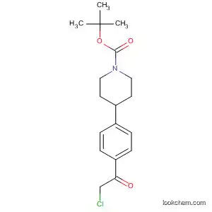 Molecular Structure of 569667-98-7 (1-Piperidinecarboxylic acid, 4-[4-(chloroacetyl)phenyl]-,
1,1-dimethylethyl ester)