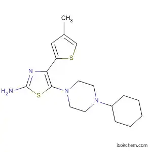 2-Thiazolamine, 5-(4-cyclohexyl-1-piperazinyl)-4-(4-methyl-2-thienyl)-