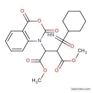 Molecular Structure of 571144-71-3 (Butanedioic acid,
(cyclohexylcarbonimidoyl)(2,4-dioxo-2H-3,1-benzoxazin-1(4H)-yl)-,
dimethyl ester)