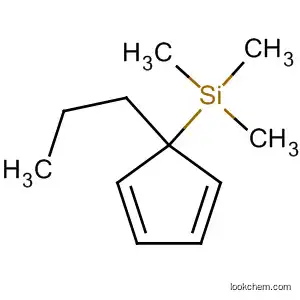 Molecular Structure of 571970-35-9 (Silane, trimethyl(1-propyl-2,4-cyclopentadien-1-yl)-)