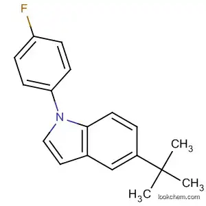 Molecular Structure of 572913-83-8 (1H-Indole, 5-(1,1-dimethylethyl)-1-(4-fluorophenyl)-)