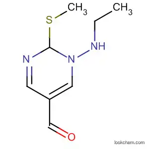 Molecular Structure of 572915-45-8 (5-Pyrimidinecarboxaldehyde, 1-(ethylamino)-1,2-dihydro-2-(methylthio)-)