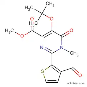 4-Pyrimidinecarboxylic acid,
5-(1,1-dimethylethoxy)-2-(3-formyl-2-thienyl)-1,6-dihydro-1-methyl-6-oxo
-, methyl ester