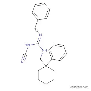 Molecular Structure of 577039-23-7 (Guanidine, N-cyano-N'-[(1-phenylcyclohexyl)methyl]-N''-(phenylmethyl)-)