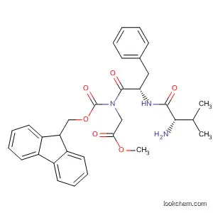Molecular Structure of 577976-70-6 (Glycine, N-[(9H-fluoren-9-ylmethoxy)carbonyl]-L-valyl-L-phenylalanyl-,
methyl ester)