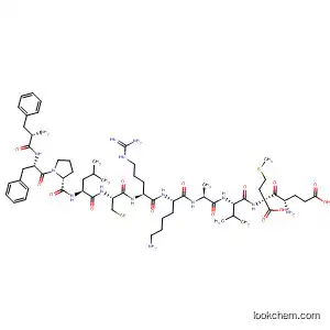Molecular Structure of 577980-03-1 (L-Methionine,
L-phenylalanyl-L-phenylalanyl-L-prolyl-L-leucyl-L-cysteinyl-L-arginyl-L-lysyl-L
-alanyl-L-valyl-L-a-glutamyl-)