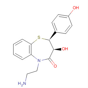 1,5-Benzothiazepin-4(5H)-one,
5-(2-aminoethyl)-2,3-dihydro-3-hydroxy-2-(4-hydroxyphenyl)-, (2S,3S)-