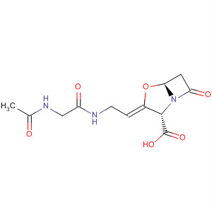4-Oxa-1-azabicyclo[3.2.0]heptane-2-carboxylic acid, 3-[2-[[(acetylamino)acetyl]amino]ethylidene]-7-oxo-, (2S,3Z,5S)-