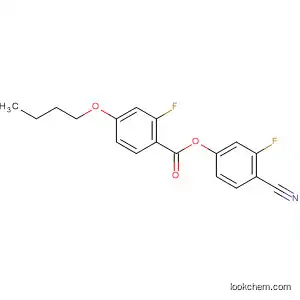 Molecular Structure of 123843-75-4 (Benzoic acid, 4-butoxy-2-fluoro-, 4-cyano-3-fluorophenyl ester)