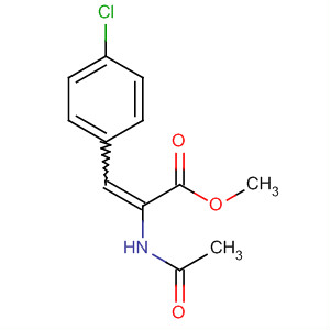 Molecular Structure of 132165-59-4 (2-Propenoic acid, 2-(acetylamino)-3-(4-chlorophenyl)-, methyl ester)