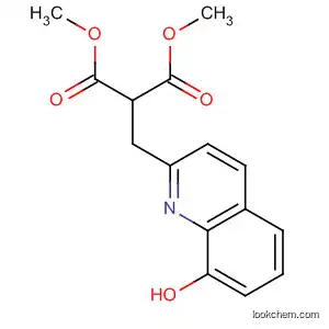 Molecular Structure of 133284-83-0 (Propanedioic acid, [(8-hydroxy-2-quinolinyl)methyl]-, dimethyl ester)