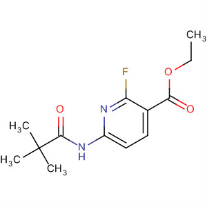 3-Pyridinecarboxylic acid,  6-[(2,2-dimethyl-1-oxopropyl)amino]-2-fluoro-, ethyl ester