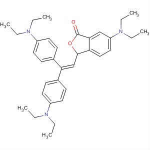 Molecular Structure of 156623-64-2 (1(3H)-Isobenzofuranone,
3-[2,2-bis[4-(diethylamino)phenyl]ethenyl]-6-(diethylamino)-)