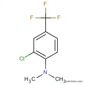 Molecular Structure of 156639-45-1 (Benzenamine, 2-chloro-N,N-dimethyl-4-(trifluoromethyl)-)