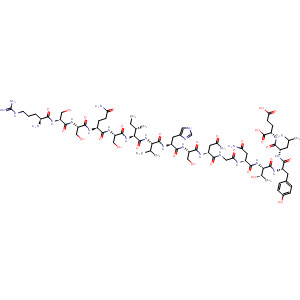 Molecular Structure of 157079-80-6 (L-Glutamic acid,
L-arginyl-L-seryl-L-seryl-L-glutaminyl-L-seryl-L-isoleucyl-L-valyl-L-histidyl-L-
seryl-L-asparaginylglycyl-L-asparaginyl-L-threonyl-L-tyrosyl-L-leucyl-)
