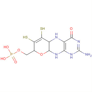 Molecular Structure of 162070-07-7 (4H-Pyrano[3,2-g]pteridin-4-one,
2-amino-1,5,5a,8,9a,10-hexahydro-6,7-dimercapto-8-[(phosphonooxy)
methyl]-)