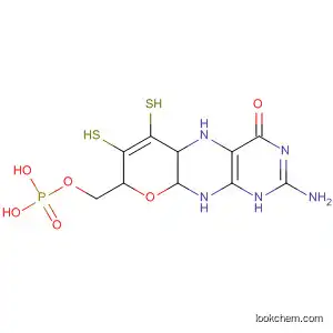 Molecular Structure of 162070-07-7 (4H-Pyrano[3,2-g]pteridin-4-one,
2-amino-1,5,5a,8,9a,10-hexahydro-6,7-dimercapto-8-[(phosphonooxy)
methyl]-)