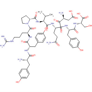 Molecular Structure of 199920-38-2 (L-Serine,
L-tyrosyl-L-tyrosyl-L-arginyl-L-prolyl-L-valyl-L-a-aspartyl-L-glutaminyl-L-tyros
yl-)