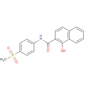 Molecular Structure of 199929-33-4 (2-Naphthalenecarboxamide, 1-hydroxy-N-[4-(methylsulfonyl)phenyl]-)