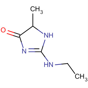 Molecular Structure of 199996-72-0 (4H-Imidazol-4-one, 2-(ethylamino)-1,5-dihydro-5-methyl-)